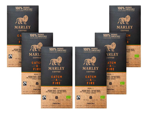 Pack 60 Cápsulas Espresso Catch A Fire Marley Coffee