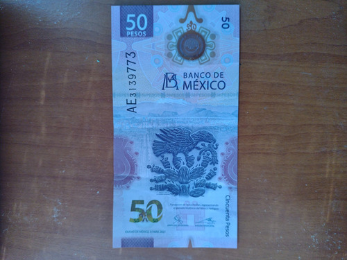 Billete De 50 Pesos Del Ajolote 