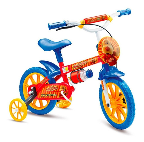 Bicicleta Infantil Aro 12 Colli Xicória Cor Azul com Vermelho