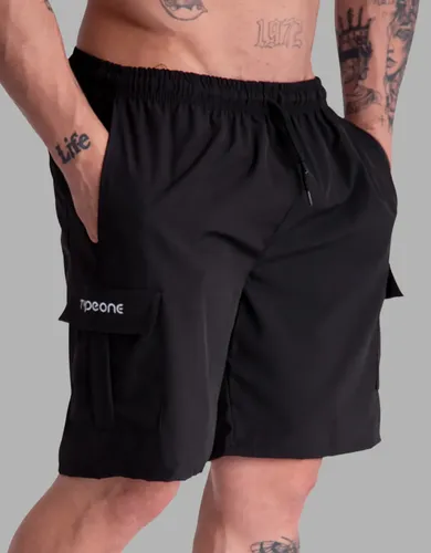 Short Cargo Masculino 5 Bolsos Tactel Elastano Leve Casual