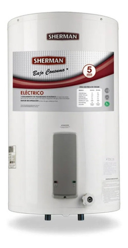 Termotanque Electrico Sherman 55 Litros Blanco Tecc055esh Cu