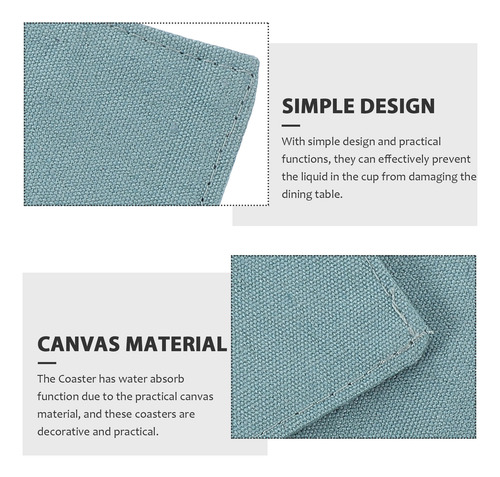 Posavasos Japoneses De Lona, 4 Unidades, Posavasos Absorbent
