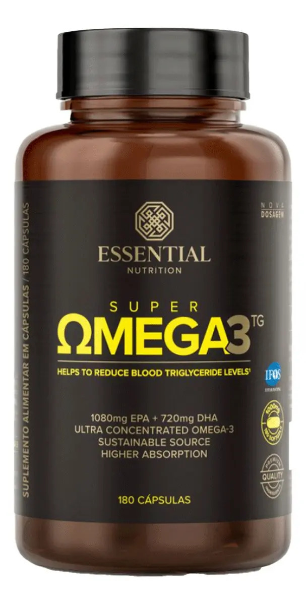 Essential Nutrition Premium Ômega 3 Super Omega 3 TG 180 Cápsulas