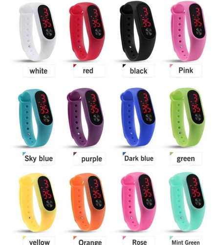 Kit 30 Pulseira Sport Digital Led Atacado