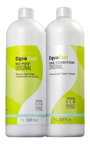 Deva Curl Kit 2 X 1 Litro No Poo + One Condition
