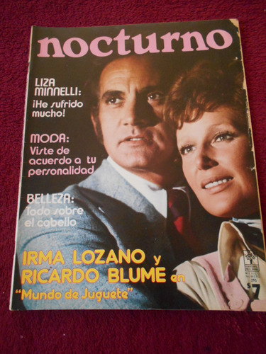 Revista Nocturno Mundo D Juguete Ricardo Blume Liza Minnelli