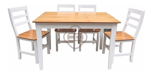 Juego De Comedor Sillas Y Mesa Paraiso Laqueadas Premium