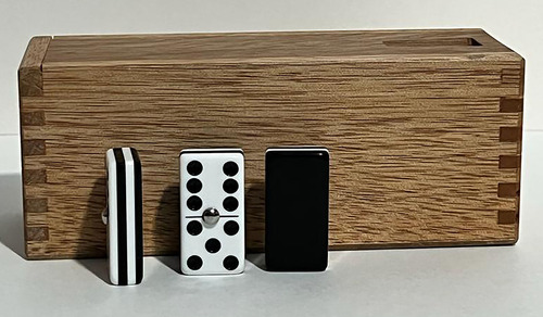 Domino Cebra Negro Madera + Baraja Faisan Roja + Cubilete