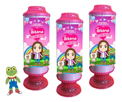 10 Pz Centro De Mesa Fiesta Lara Campos Rana Rhenne Rene Morado