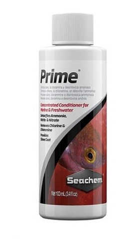 Seachem Prime Acuario Pecera Acondicionador Anticloro 100 Ml