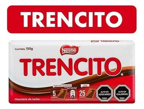 Chocolate Nestlé Trencito Tableta De 150gr
