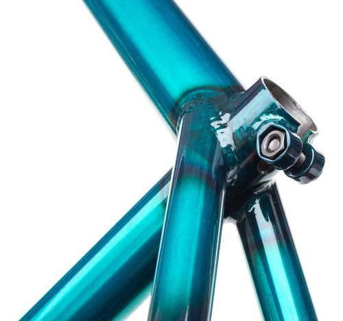 Imagen 8 de 9 de Cuadro Krow Bmx Kreaciom ¡full Cromo Street Pro! Turquesa