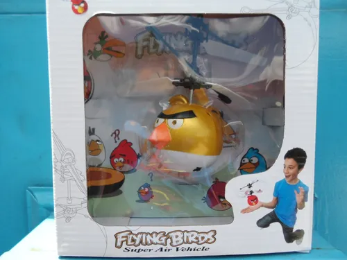 Angry Birds Voador Drone Helic ptero Chaveiro Led E Som