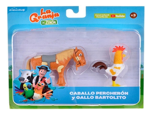 Pack De 2 Figuras Percherón Y Bartolito La Granja De Zenón