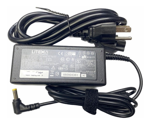 Cargador Compatible Con Acer Aspire, 65w 19v 3.42a