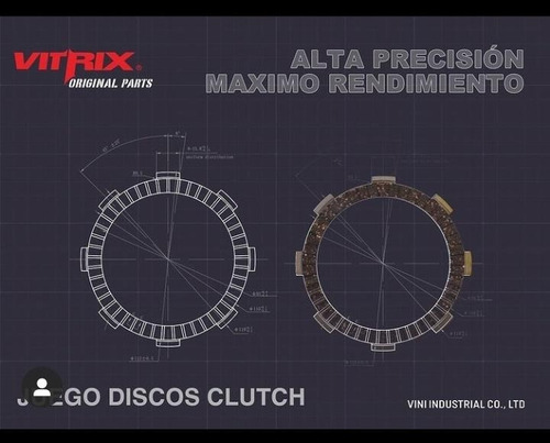 Discos De Clutch Pulsar 150ns/as/160/discover150st+ Envio