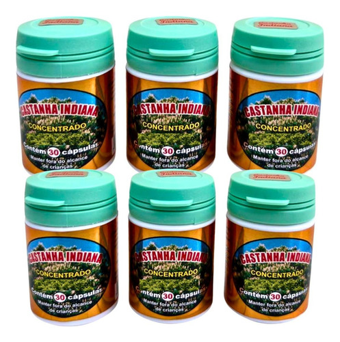 Castanha Indiana Concentrado - Kit 6 - Sabor Sem Sabor