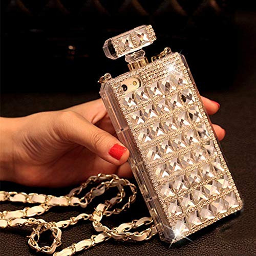 Hficy Bling Sparkle Diamond Perfume Bottle Case With R9br3