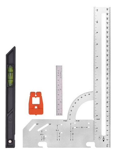 Escuadra Multipropósito Sombrero 300mm 12puLG Nivel Ruhlmann