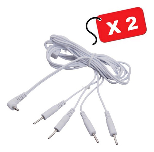 Cable Electrodo 4x1 Con Plug 2.5mm Para Tens Ems Pin 2.00mm