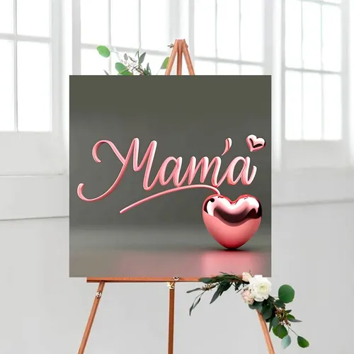 Cartel Letrero Te Amo Mamá Día Madre Lona Fiesta Evento Cm8p