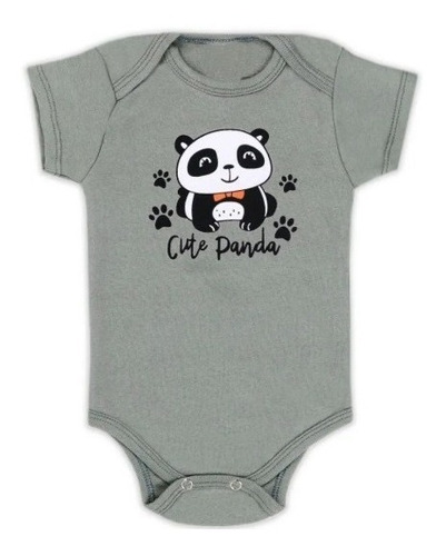 3 Pçs Roupa Bebê Body Panda Bodi Neném Unisex Menino Menina