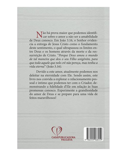 Livro Amor Inabalável Promessas De Deus - Thomas Watson