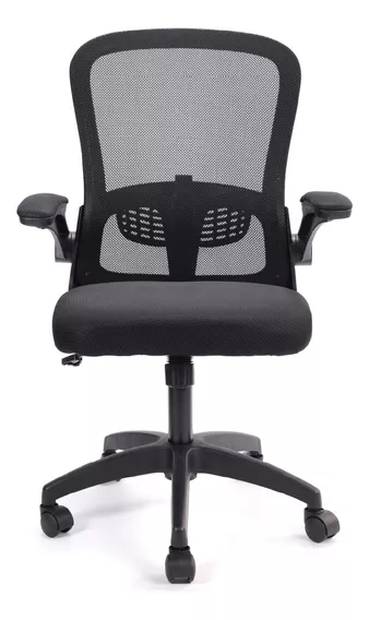 Silla De Escritorio Y Oficina Ergonomica Pc Giratoria Femmto Bm001 Negro Mesh Peso Maximo 120kg Apoyabrazos Rebatibles