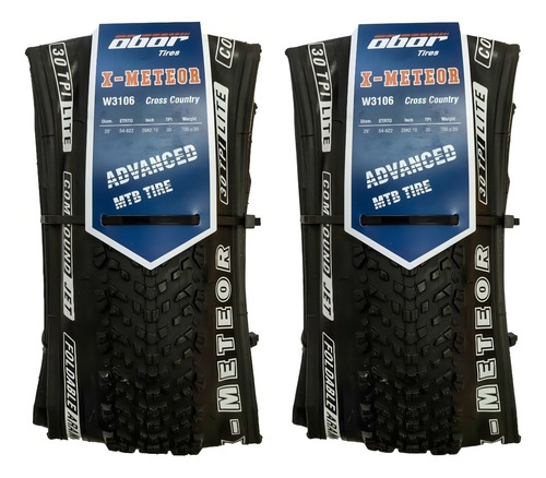 Par De Pneu Kevlar Obor X-meteor 30tpi Bike 29x2.10 - W3106