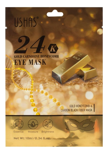 Mascarilla De Contorno De Ojos 24k Gold Y Ácido Hialurónico Tipo De Piel Todo Tipo De Piel