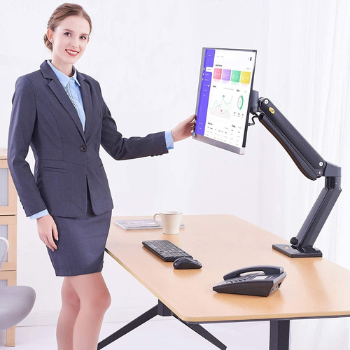 Imagen 2 de 6 de Soporte Ergonómico Para Monitor Extra Grande De Hasta 15kg