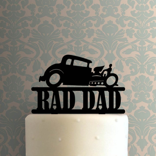 Cake Topper Adorno Torta - Hot Rat Rod Personalizado