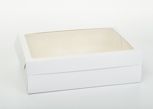 Caja Xg 34,5x26x10cm C/visor (x 50u.) Desayunos Sandwiches Pvc Acetato - 054 Bauletto