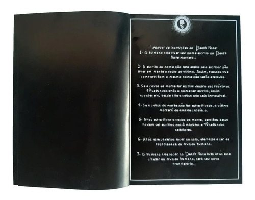 Death Note Anime Caderno Do Ryuk Light Regras Em Português