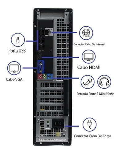 Computador Desktop Dell Optiplex 390 I3 4gb Com Wifi