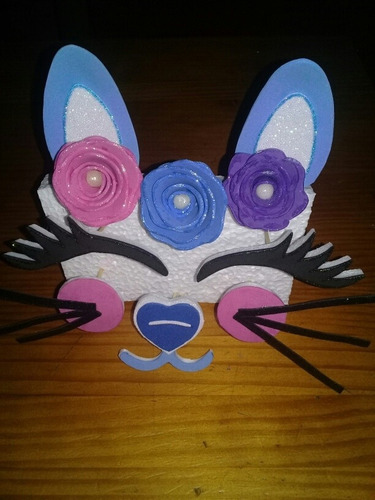 Centro Para Torta Con La Temática De Unicornio Y Gata