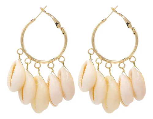 comprar Nuevos Pendientes Con Colgante De Concha Marina, Pendientes