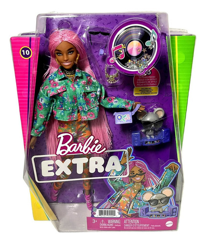 Boneca Articulada Barbie Fashionistas Extra Negra Original