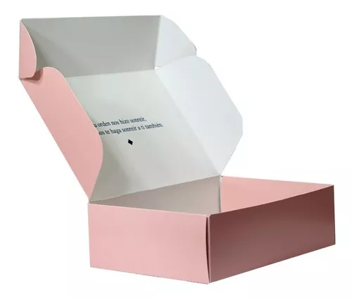 50 Cajas Cartón Personalizadas- Ideales para Envíos-Mint Pages
