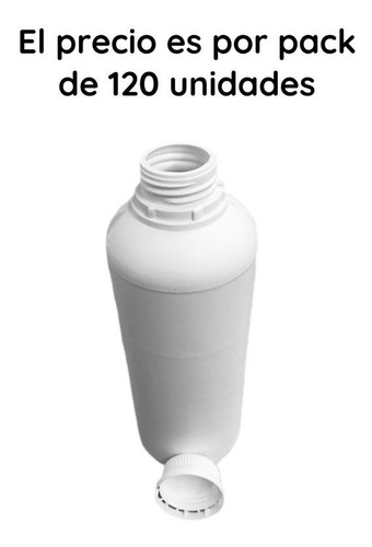 Imagen 6 de 10 de Envases Plasticos 1 Litro Pead Reciclado X 120 Un