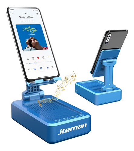 Jteman Soporte Para Teléfono Con Altavoz Bluetooth Inalámbri