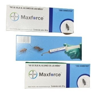 Kit Con 3 Maxforce Bayer 30 Gr Matacucarachas Gel Cebo
