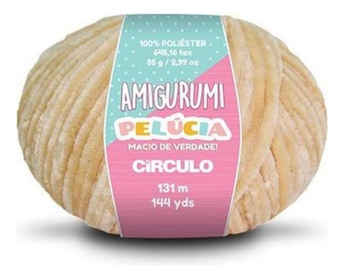 Fio Amigurumi Pelúcia Circulo 131m Cor 7625 - CASTANHA