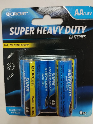 Baterías Super Heavy Duty Aa 1.5v (6pc) 