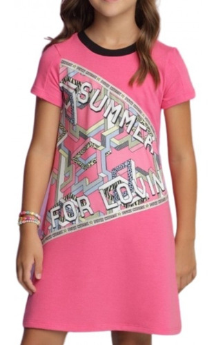 Vestido Infantil Petit Cherie Fun Geometric 19004