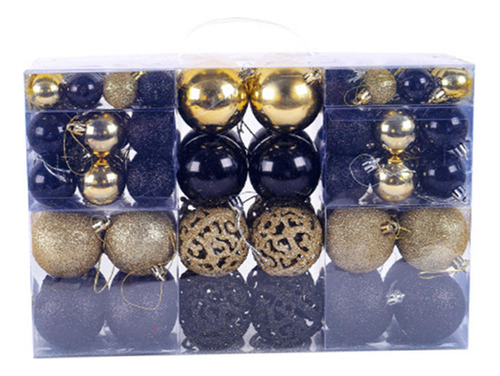 100x Bolas De Navidad Adornos Adornos Navideños Con Cuerda