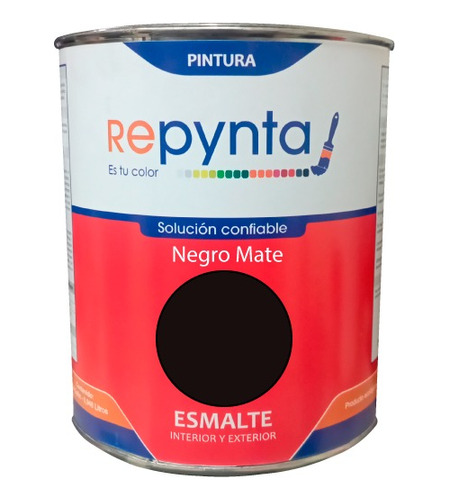 Esmlte Negro Mate Cuarto Repynta