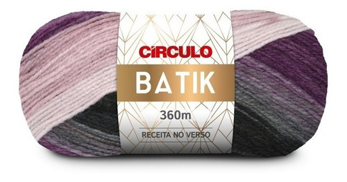 Lã Tricô Batik Circulo 360m 100g (277 Tex) 100% Acrílico Cor 9563 - Vinhedo