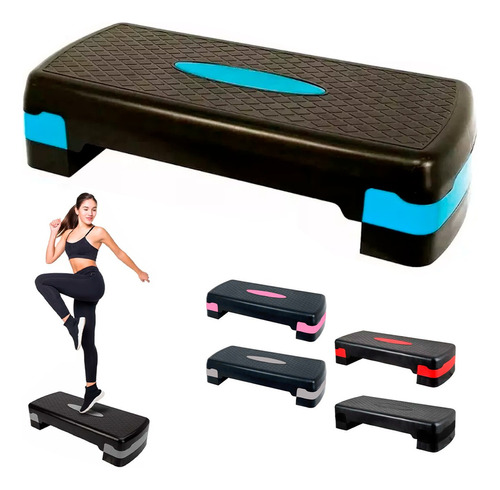 Kitul Banco Step Azul Aerobics Ejercicio Fitness Crossfit Ajustable Gym