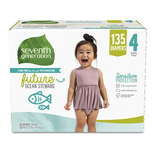 Seventh Generation Baby Diapers Free Y Clear Para Pieles Sen